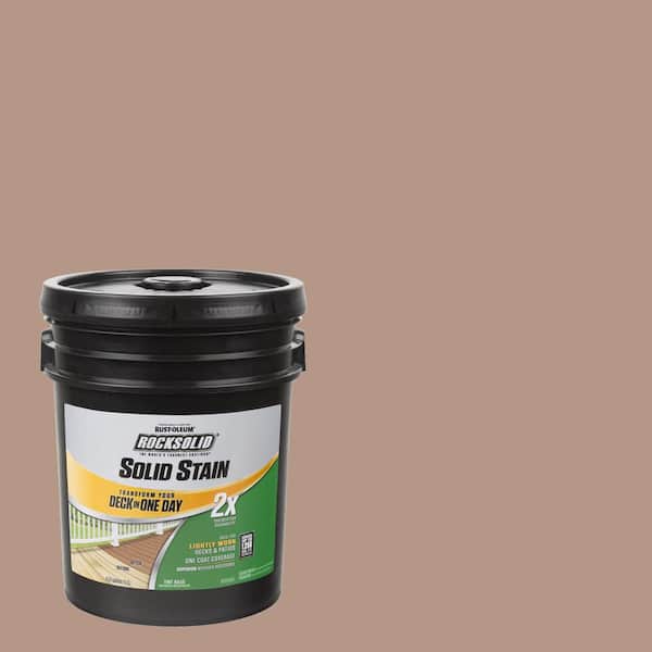 Rust-Oleum RockSolid 5 gal. Clay Exterior 2X Solid Stain