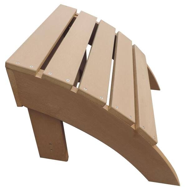 Island Retreat Teak Adirondack Patio Ottoman NU6810 The Home Depot