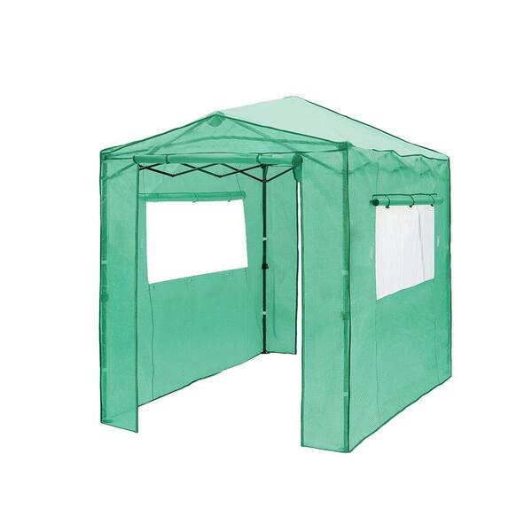 Unbranded 8 ft. x 6 ft. Portable Walk-in Instant Pop up Greenhouse with 2-Shelves