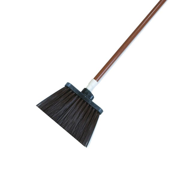 Carlisle Sparta Spectrum 56 in. Duo-Sweep Angle Broom with Un-Flagged Bristle in Brown (Case of 12)