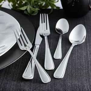 Marina 46-Piece Silver Stainless Steel Flatware Set (Service for 8)