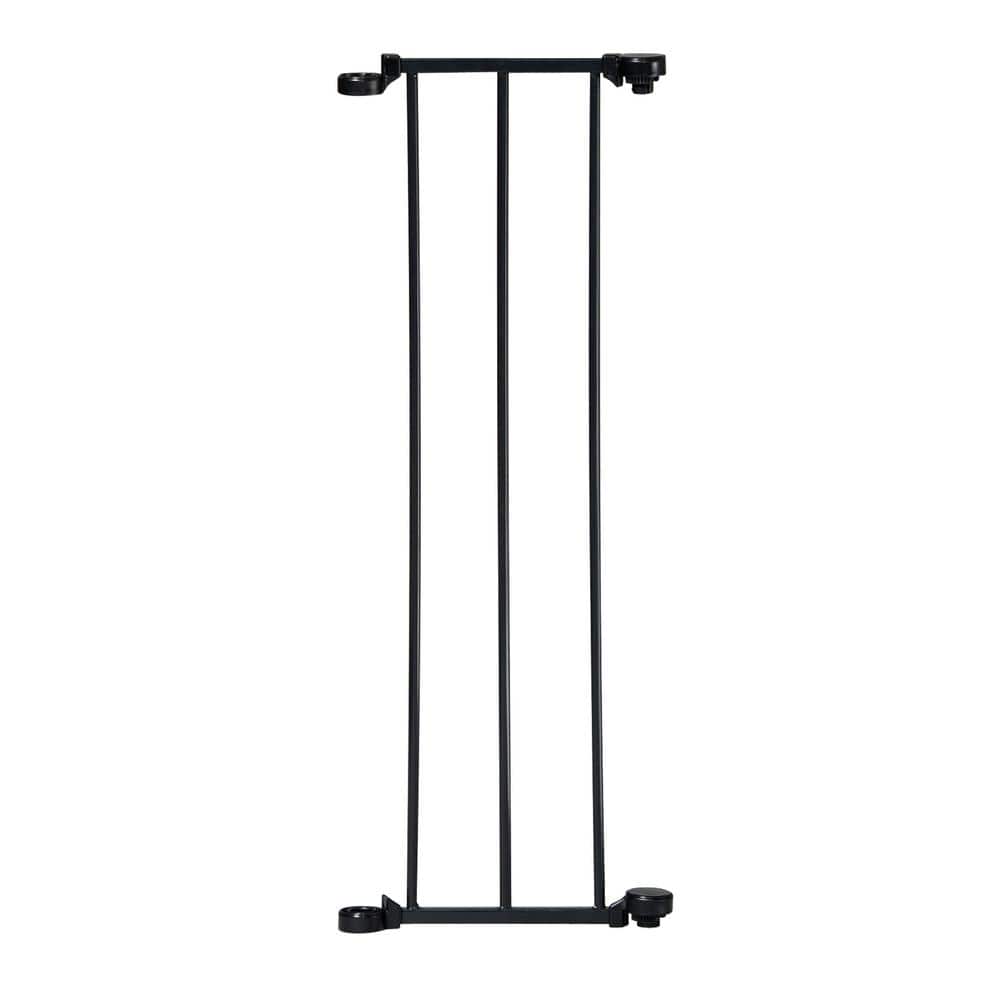 9" Black Steel Child Safety Gate Extension