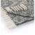 Black and Off-White Cotton Chambray Throw Blanket with Fringe, 60" x 50"