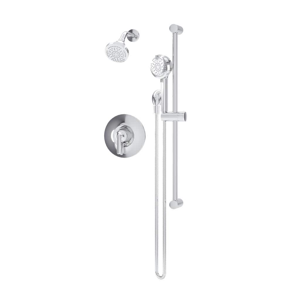 Symmons Birch Wall Mount 1-Handle 1-Spray Dual Fixed and Handheld