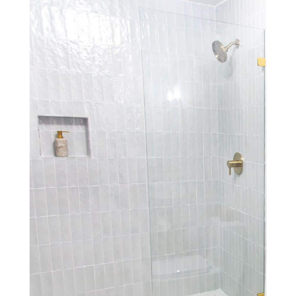 Gray Polished Ceramic Subway Mosaic Tile 2.5 x 8 Inch