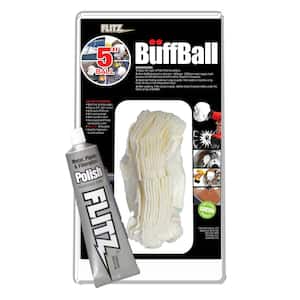 5 in. White Large Original Buff-Ball in Clamshell Packaging