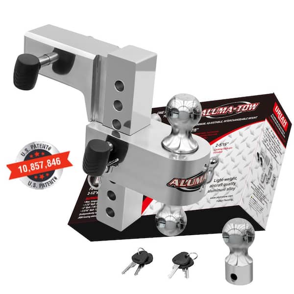 BUYERS PRODUCTS 1-7/8 In., 2 In., 2-5/16 In. Chrome Towing Balls Adjustable Tri-Ball Hitch 1802225 - The Home Depot - Foto 4