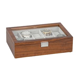 Mahogany Jayson Glass Top Wooden Watch Box