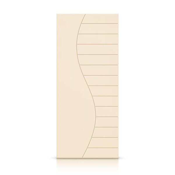 CALHOME 30 in. x 96 in. Hollow Core Beige Painted Composite MDF Interior Door Slab
