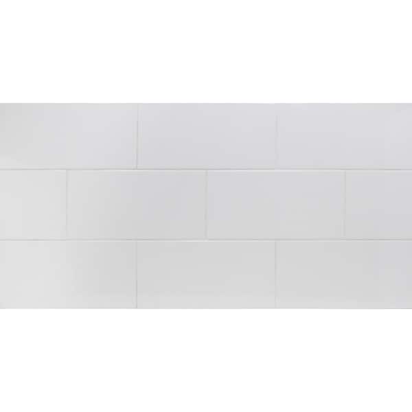 Ivy Hill Tile Essential White 8 in. x 16 in. x 8.5mm Polished Ceramic Wall Tile (25 pieces / 21.52 sq. ft. / box) Ivy Hill Tile Essential White 8 in. x 16 in. x 8.5mm Polished Ceramic Wall Tile (25 pieces / 21.52 sq. ft. / box)
