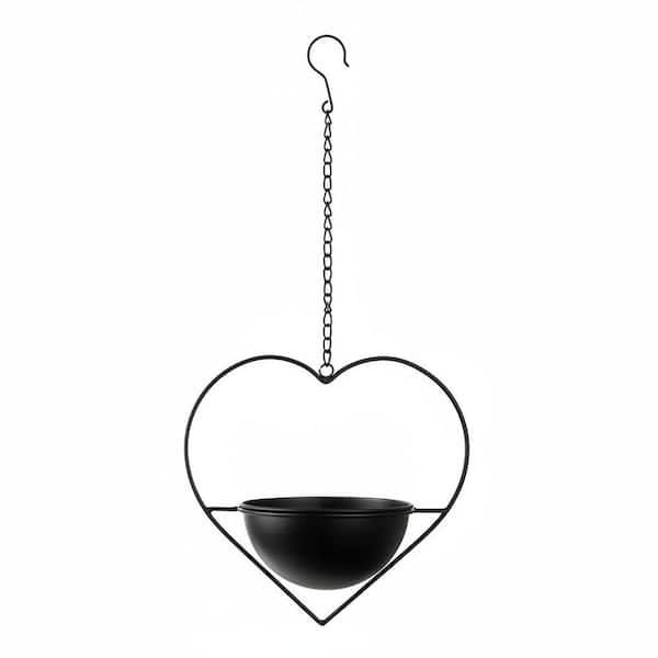 1 Pack Metal Heart Shaped Boho Wall Hanging Planter