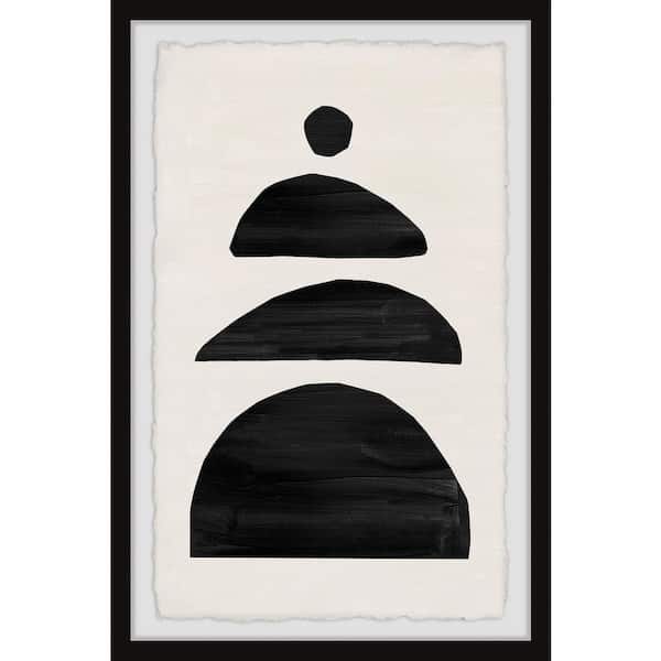 Unbranded "Border Barriers" by Marmont Hill Framed Abstract Art Print 45 in. x 30 in.