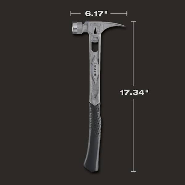 Stiletto - 15 oz. TiBone Milled Face with Curved Handle