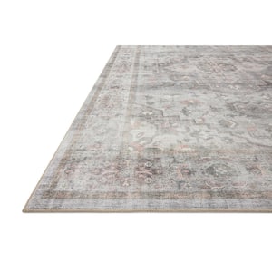 Heidi Dove/Blush 2 ft. 6 in. x 7 ft. 6 in. Bohemian Printed Runner Rug