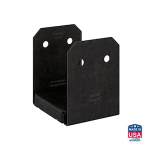 Outdoor Accents Avant Collection ZMAX, Black Powder-Coated Post Base for 6x6 Actual Rough Lumber