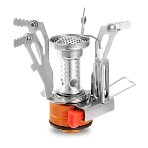 Ultralight Foldable Camping Stove Portable Backpacking Hiking Stove with Piezo Ignition
