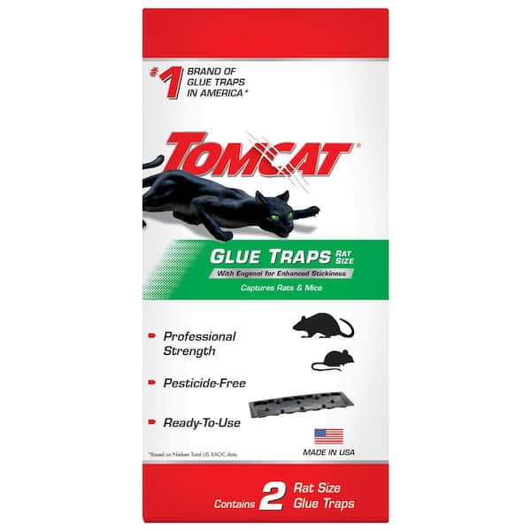 Glue Traps Rat Size with Eugenol for Enhanced Stickiness, 2 Traps