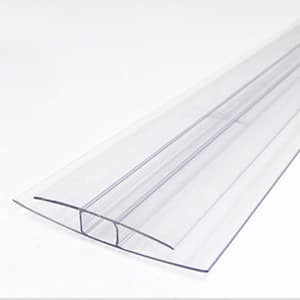 Thermoclear 2 in. x 96 in. x 5/8 in. (16mm) Polycarbonate Multi-Wall H-Channel