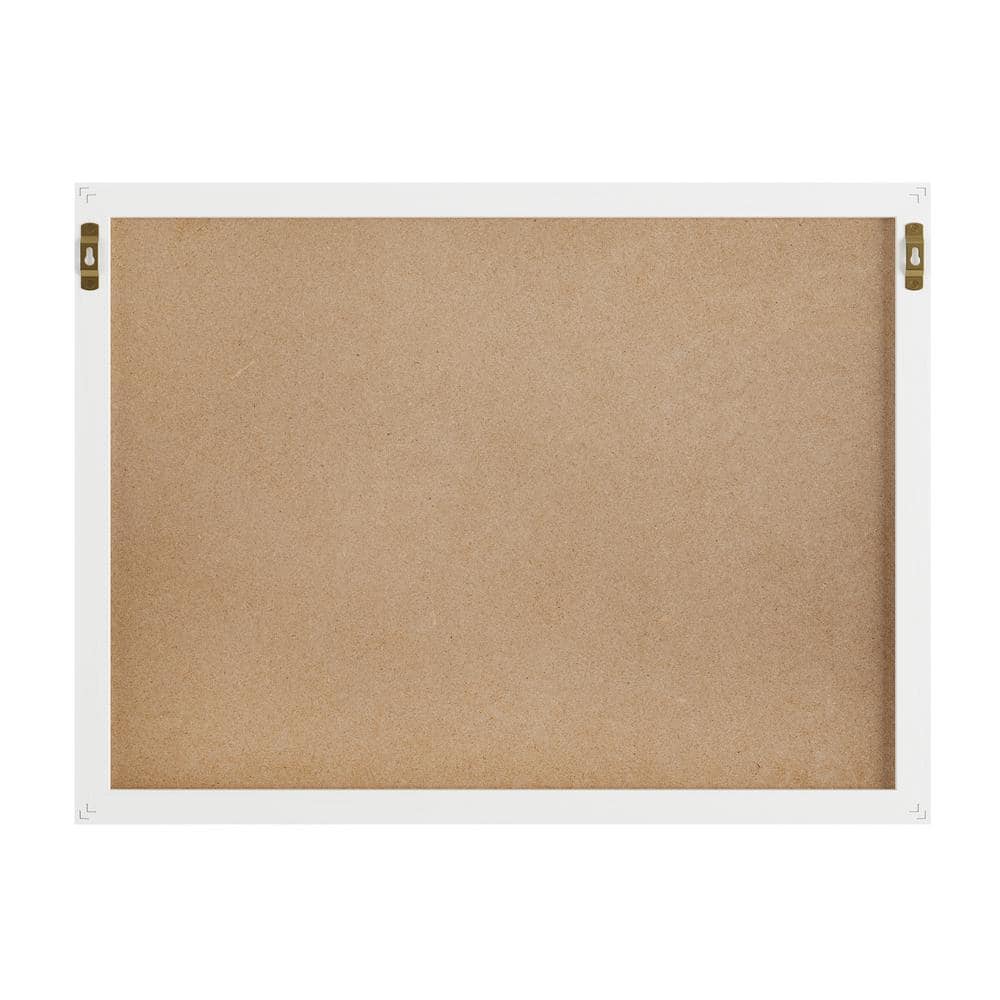 White Woodgrain 24" x 18" Magnetic Dry Erase Calendar and Cork Board Combo