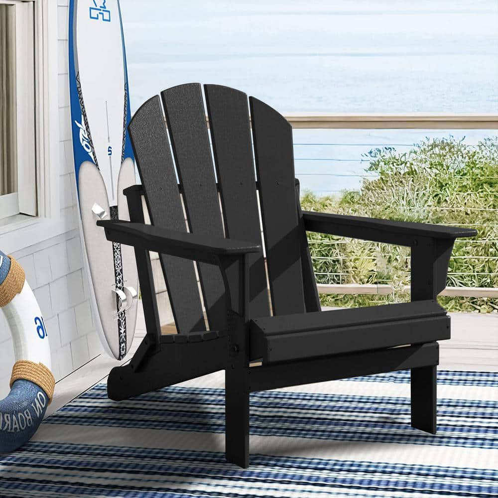 Wildaven Black Modern Adirondack Chair Ergonomic Design And Comfort   Wildaven Plastic Adirondack Chairs Odk0ca220727001 64 1000 