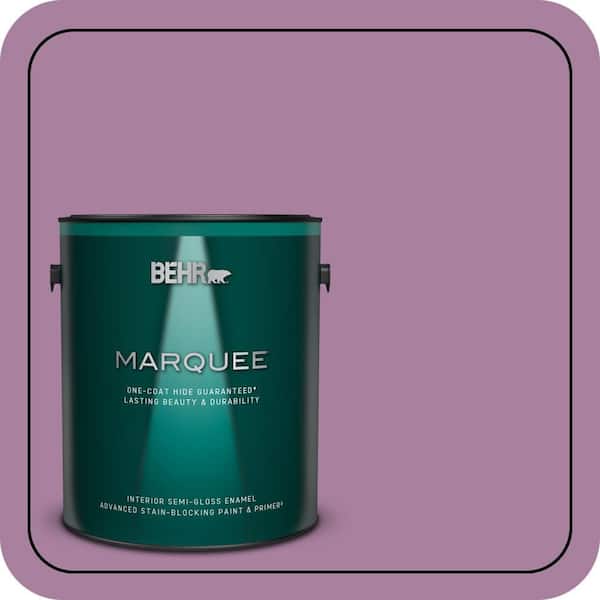 BEHR MARQUEE 1 gal. #M110-5 Amazonian Orchid One-Coat Hide Semi-Gloss Enamel Interior Paint & Primer