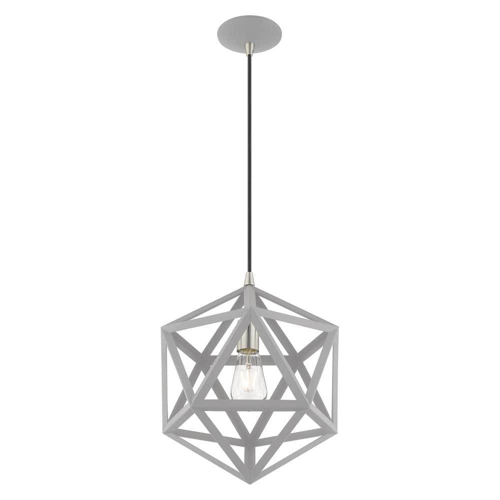 Nordic Gray Nickel Geometric Mini Pendant Light