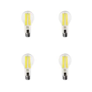Feit Electric 150-Watt Equivalent A21 Clear Glass Filament Daylight (5000K) LED Light Bulb (4-Pack) - The Home Depot