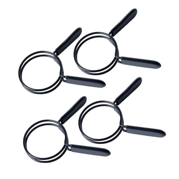 4 in. Double Loop Quick Release Hose Clamps for Dust Collector, Dust Collection Fittings and Dryer Vent Hose (4-Pack)