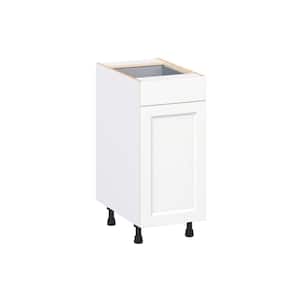 Laramie 15 in. W x 24 in. D x 34.5 in. H Assembled Base Kitchen Cabinet in Painted Bright White with Drawers