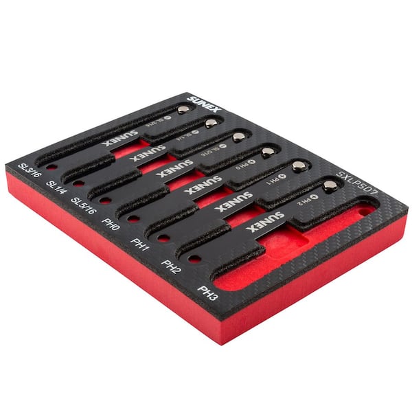 SUNEX TOOLS 7 pc. Low Profile Combination Screwdriver Set SXLPSD7