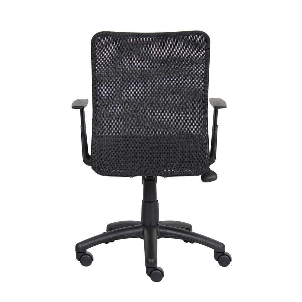 Black Mesh Swivel Office Task Chair with Arms