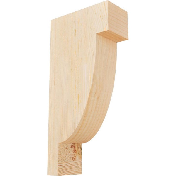 Ekena Millwork 3-1/2 in. x 8 in. x 16 in. Douglas Fir Alpine Smooth Corbel