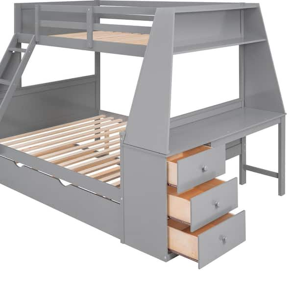 Mimi twin over full deals bunk bed with drawers