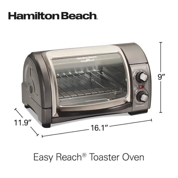  Hamilton Beach Oven with 2-Slice Toaster Combo, Ideal
