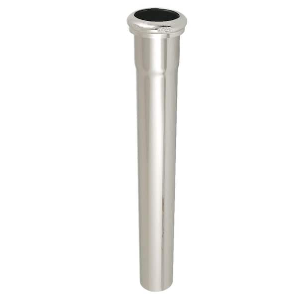 Century 1-1/2 in. x 12 in. Brass Slip Joint Tailpiece Extension Tube in Polished Nickel