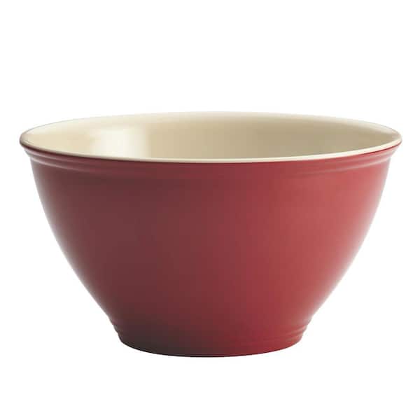 Rachael Ray Cucina Pantryware Melamine Cranberry Red Mixing Bowl