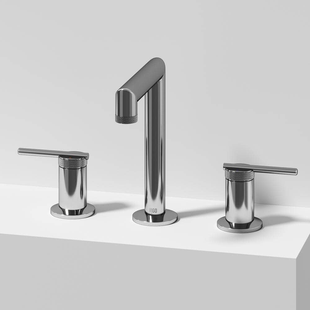 Sterling High Arc Widespread Bathroom Faucet in Chrome