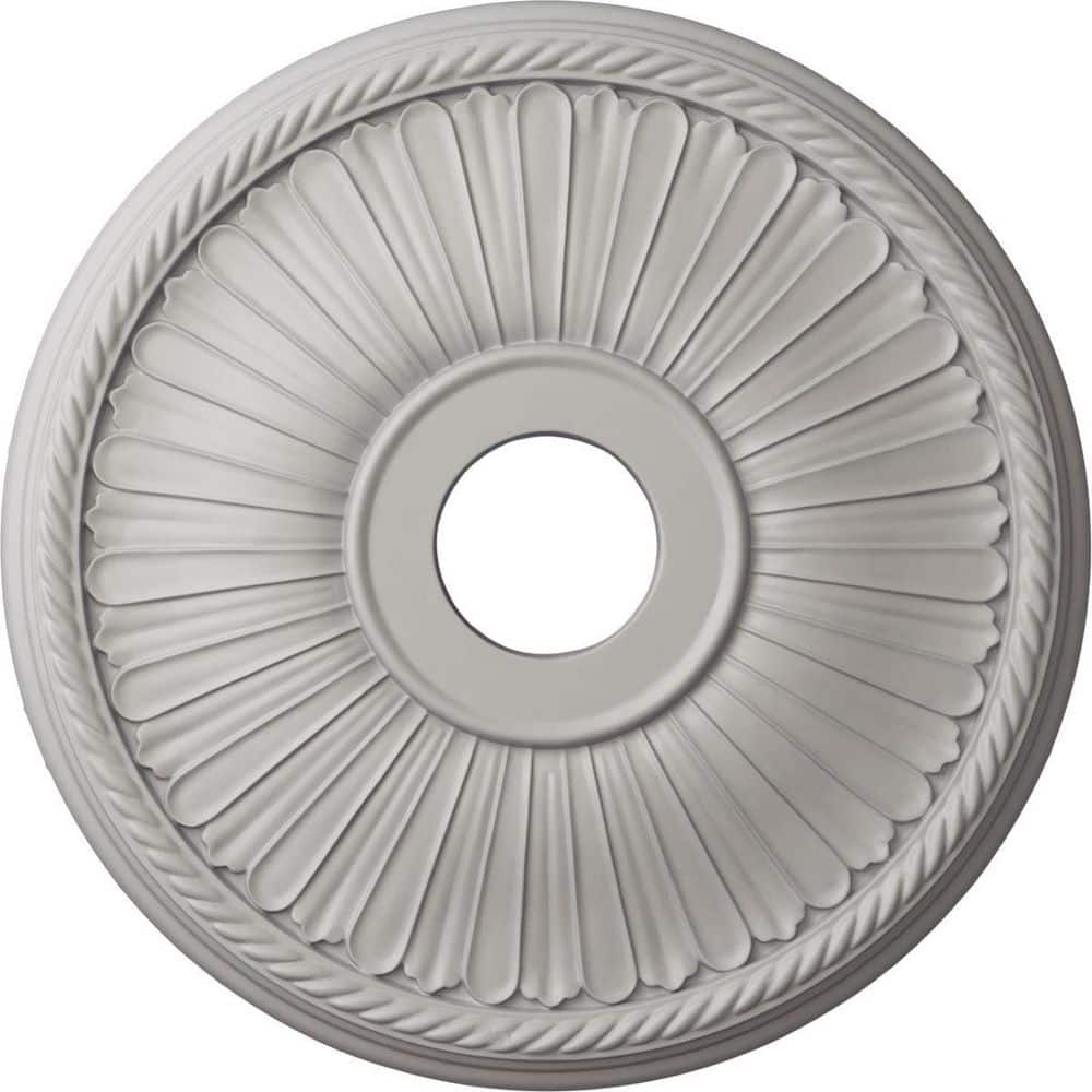 Ultra Pure White Hand-Painted Circular Ceiling Medallion