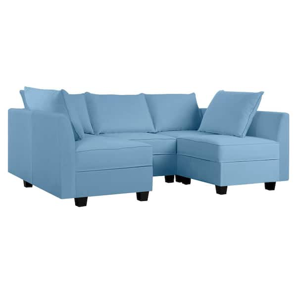 Robins egg blue sofa sale