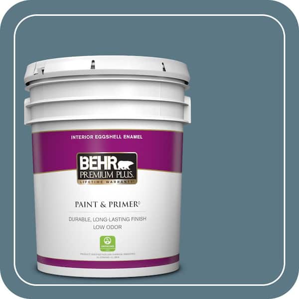 BEHR PREMIUM PLUS 5 gal. #PPU13-03 Catalina Coast Eggshell Enamel Low Odor Interior Paint & Primer