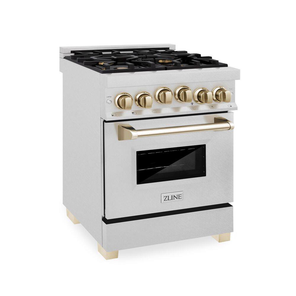 Reviews for ZLINE Kitchen and Bath Autograph Edition 24" 2.8 cu. ft. Gas Range with Gas Stove
