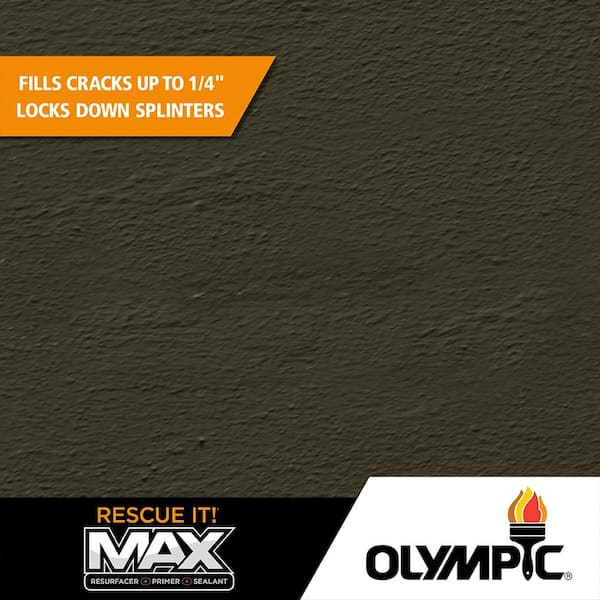 Olympic Rescue It 5 gal. SC-1042 Licorice Solid Exterior Deck Resurfacer and Primer with Sealer