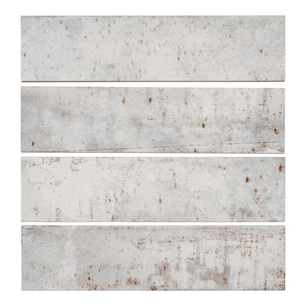 Serenite 4" x 16" Glazed Blue Porcelain Subway Wall Tile