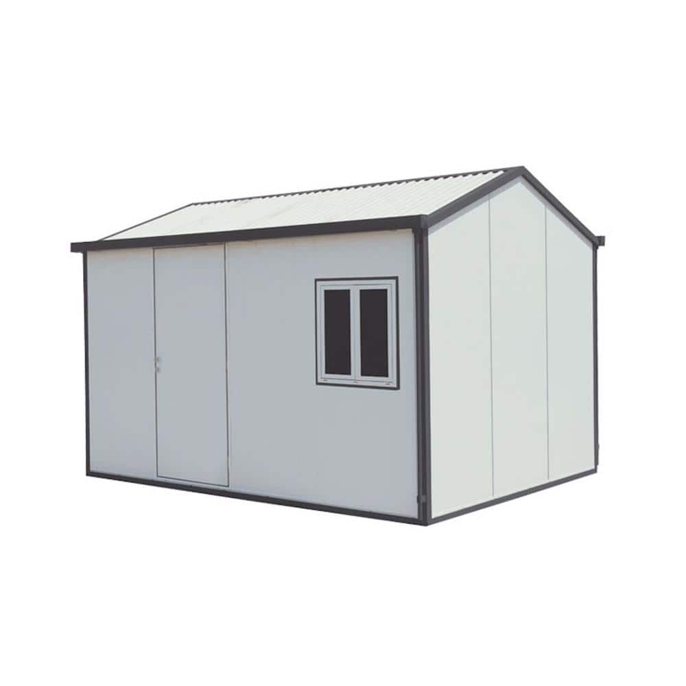 Gable Roof 13 ft. x 10 ft. Insulated Building Metal Shed