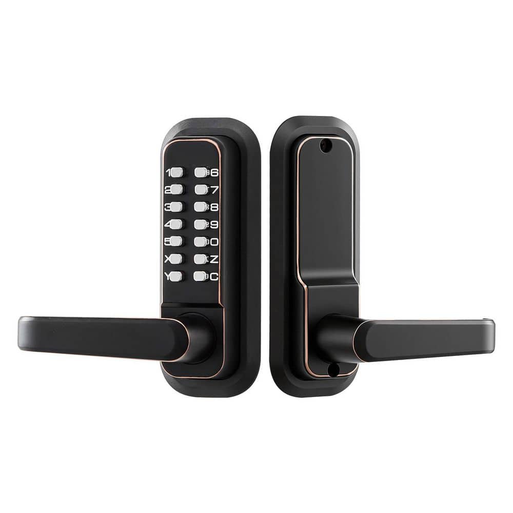 Mechanical Keyless Entry Door Lock, 4-7 Digits Code, 2.0 Code Upgrade, for Indoor or Outdoor, Oil-Rubbed Bronze price history on PriceWatchPro