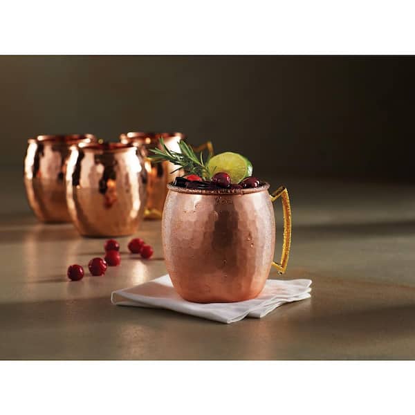 Premium Quality Moscow Mule Mug Hammered Cups Heavy Red Copper