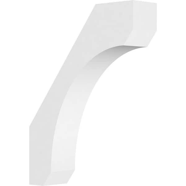 Ekena Millwork 3"W x 14"D x 18"H Standard Legacy Architectural Grade PVC Knee Brace