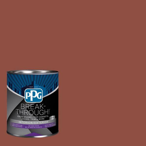 Break-Through! 1 qt. PPG1066-7 Baked Bean Satin Door, Trim & Cabinet Paint