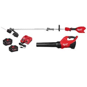 M18 FUEL 18V 16 in. Brushless Cordless QUIK-LOK String Trimmer/Blower Combo Kit w/(1) 12.0 & (1) 8.0 FORGE Batteries