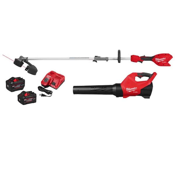 M18 FUEL 18V 16 in. Brushless Cordless QUIK-LOK String Trimmer/Blower Combo Kit w/(1) 12.0 & (1) 8.0 FORGE Batteries